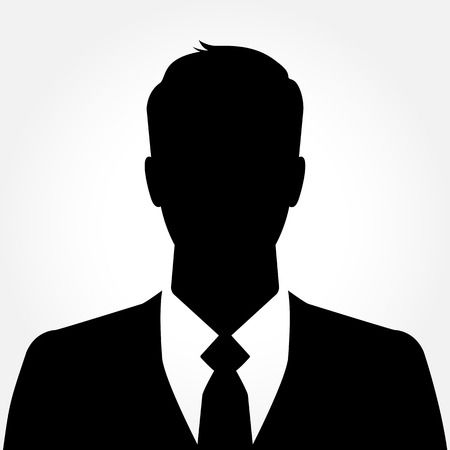 Businessman silhouette avatar profile picture